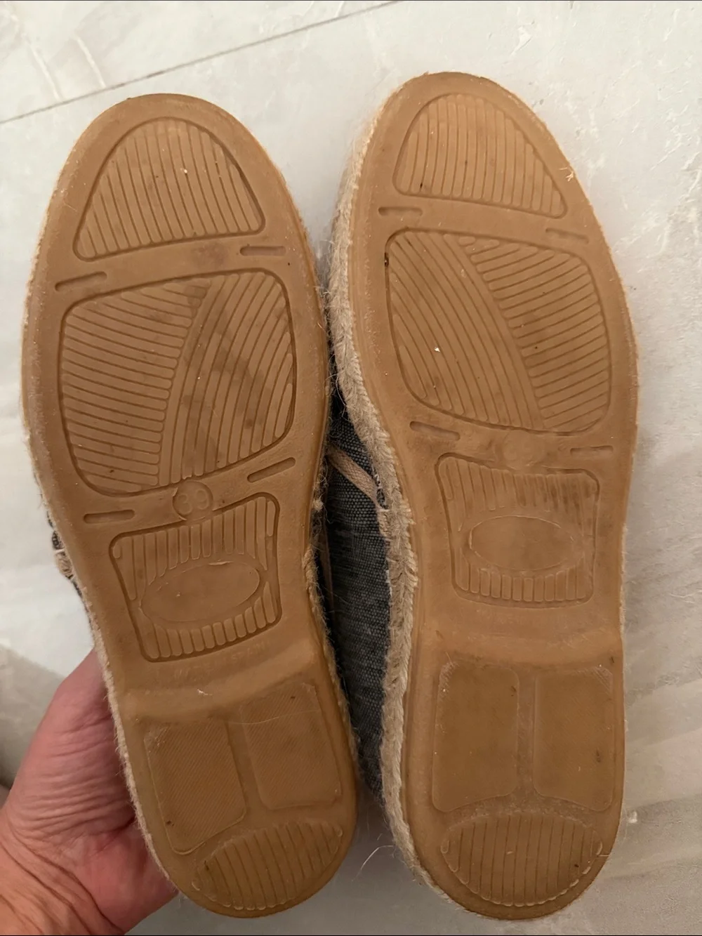 Men's Grey Canvas Slip-On Espadrilles